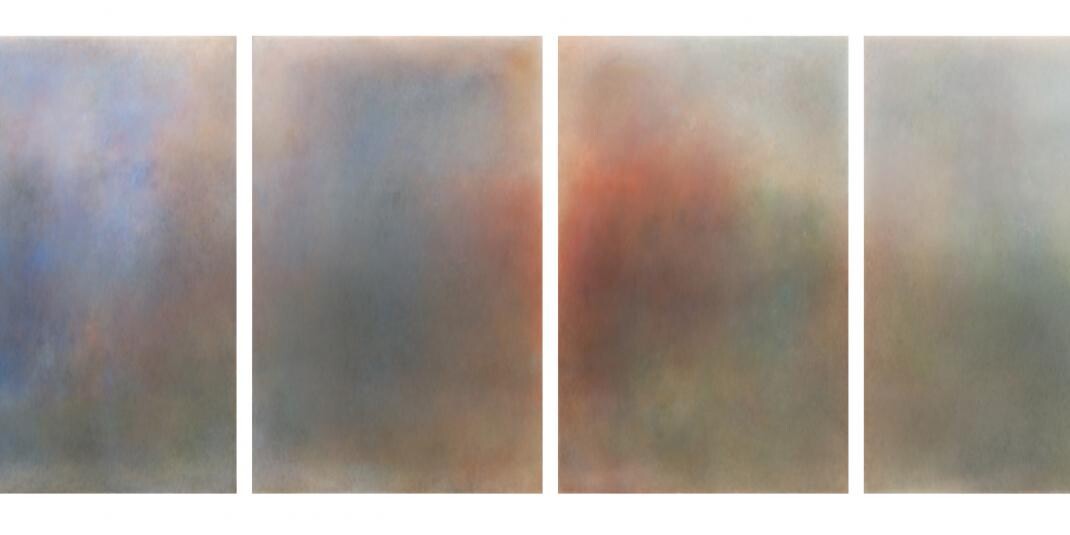 Hanns Kunitzberger (*1955) ABBILD 2002–2005 Komposition, Sätze I, II, III, IV – jeweils mit 4 Gemälden 1 bis 16, 2002–2005, © Hanns Kunitzberger