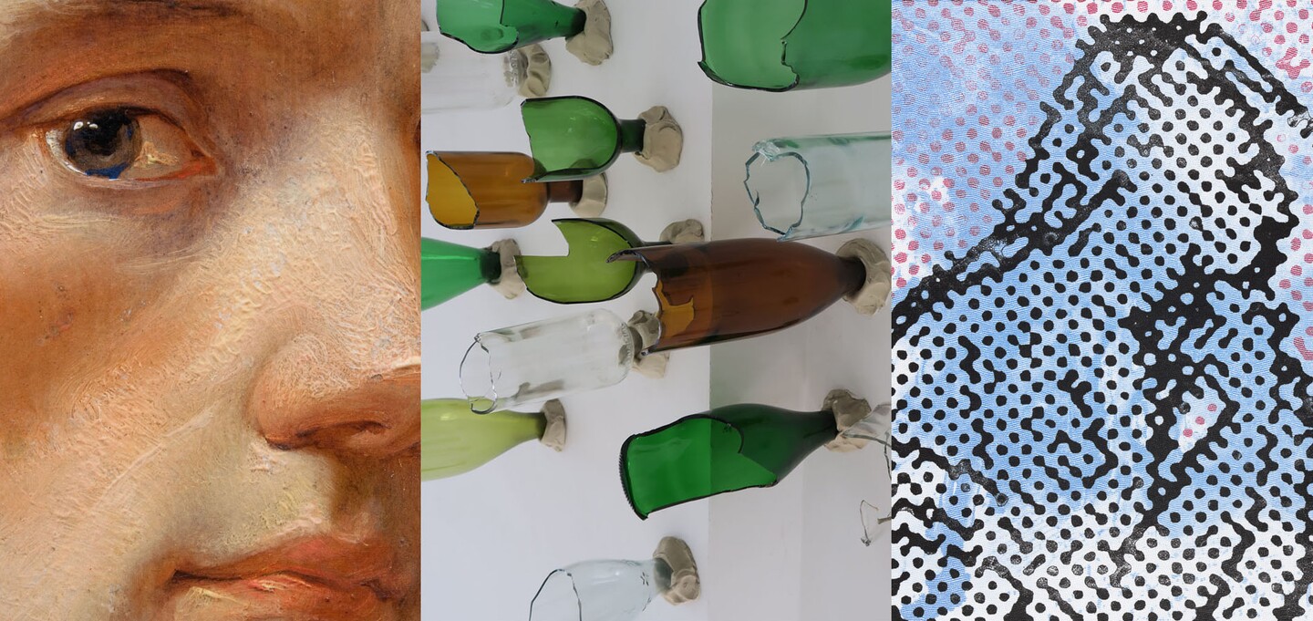 Detail: Philipp Otto Runge, Foto: Silvia Castro © Hamburger Kunsthalle, Olaf Metzel, Foto: Claartje van Haaften © VG Bild-Kunst, Bonn 2017, Sigmar Polke © The Estate of Sigmar Polke, Cologne/ VG Bild-Kunst, Bonn 2017