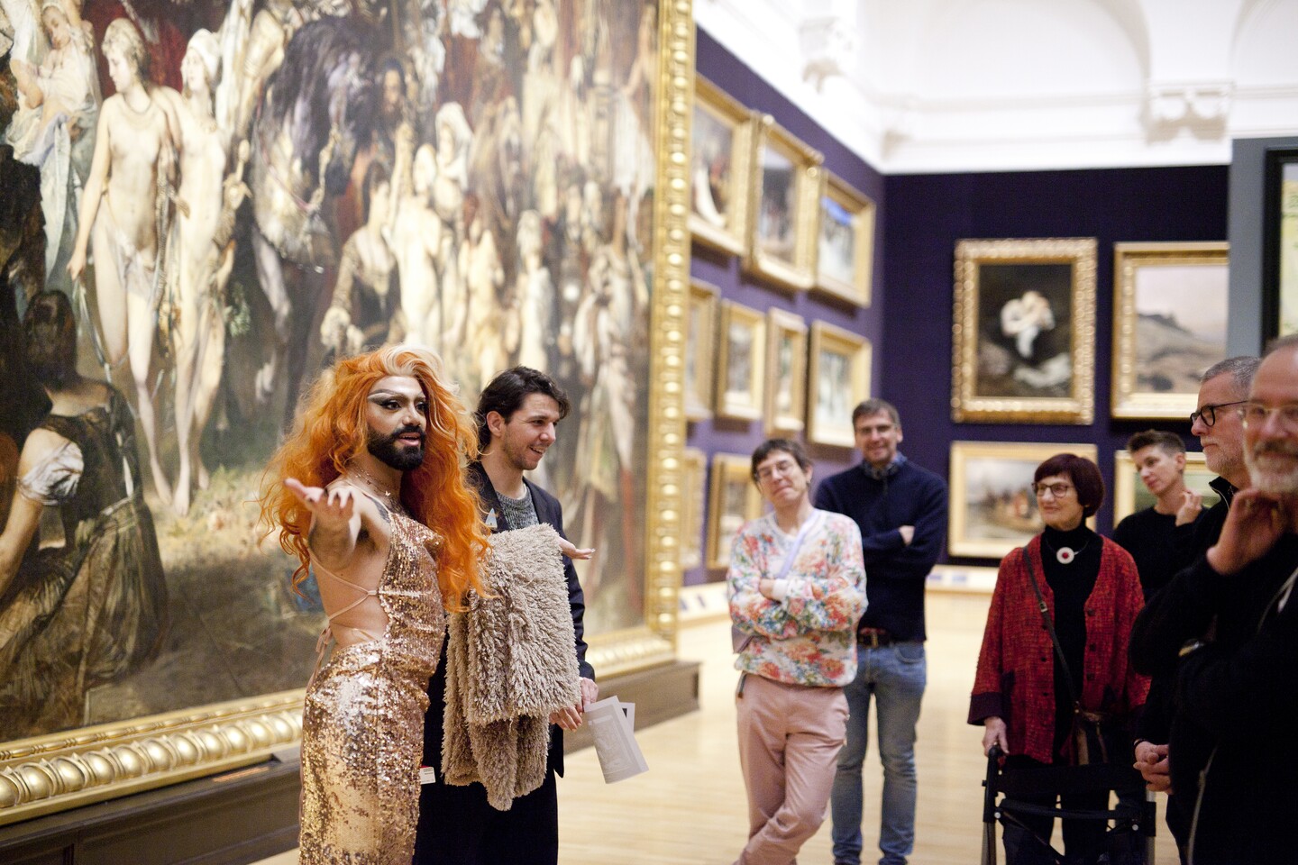 Dragführung Hamburger Kunsthalle, Lady Sasha, Foto. Vera Drebusch