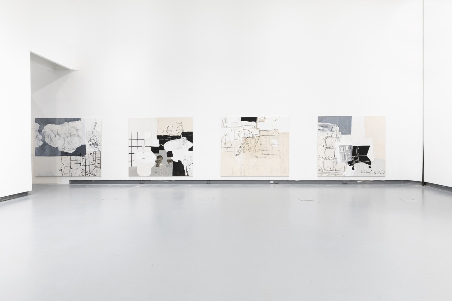 Fedele Maura Friede (*1997) eigentlich räumt niemand gerne auf (Installationsansicht HGB Galerie  2024), 2024 © Fedele Maura Friede  Foto: Viktoria Conzelman