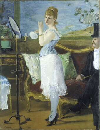 Édouard Manet, Nana, 1877, Öl auf Leinwand, 154 x 115 cm, © Hamburger Kunsthalle / bpk Foto: Elke Walford