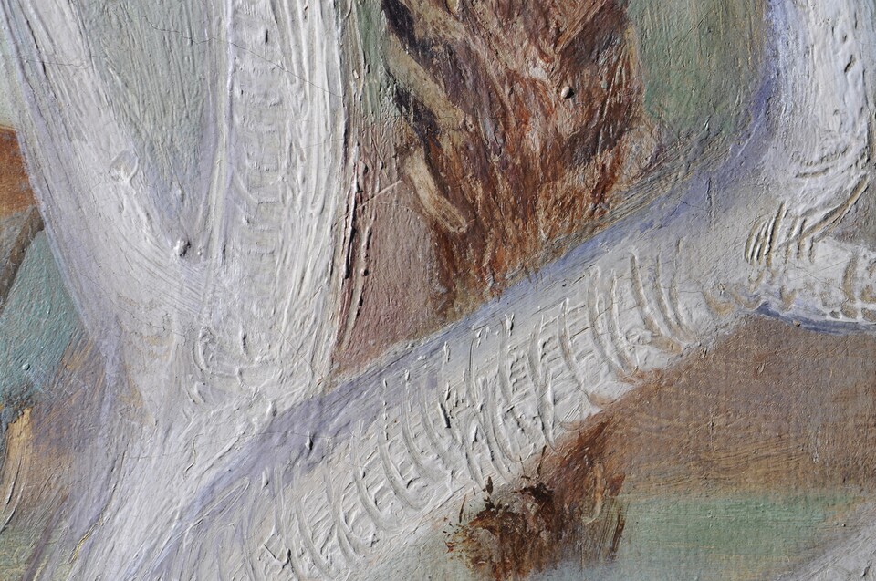 Detail aus Anita Rée (1885–1933): Weiße Nussbäume, 1922-1925, Foto: Heike Schreiber / Nikoline Zornikau