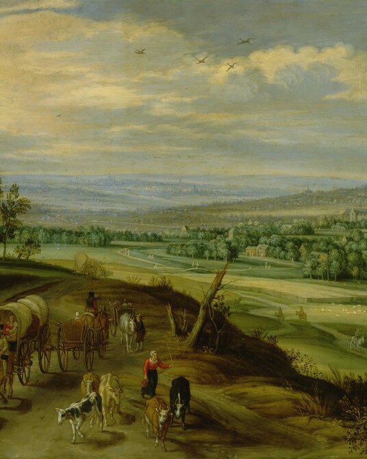 Isaac van Oosten, (1613 - 1661), Niederländische Landschaft, © Hamburger Kunsthalle / bpk Foto: Elke Walford