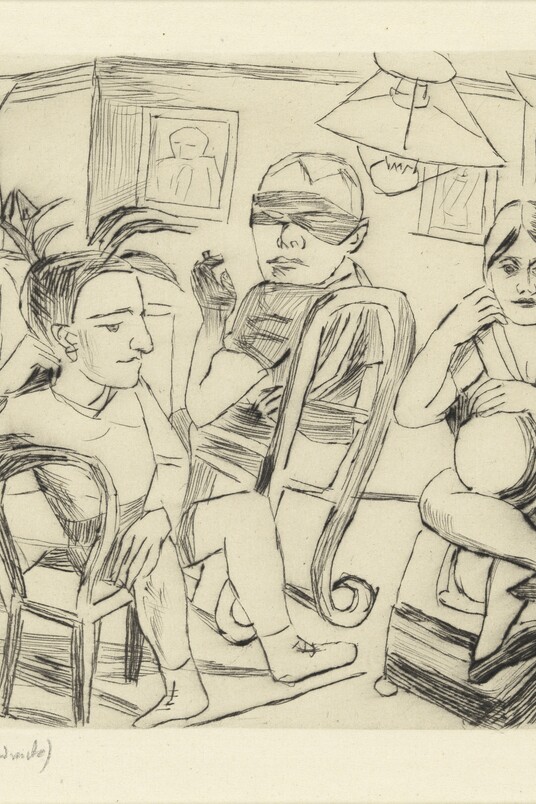 Max Beckmann, Vor dem Maskenball, 1923, © SHK / Hamburger Kunsthalle / bpk, Foto: Christoph Irrgang