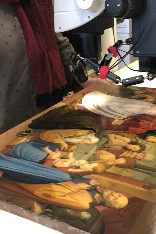 Kunsttechnologische Forschungen zur Staffeleimalerei der Nazarener, Foto: Hamburger Kunsthalle