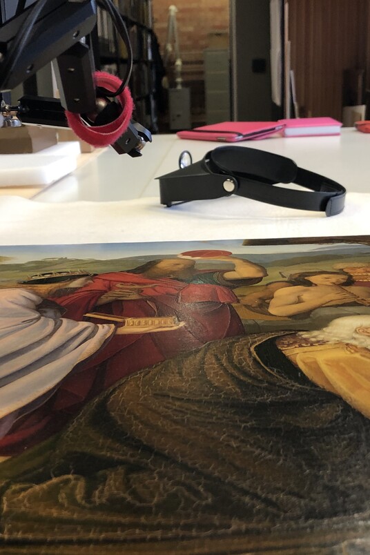 Kunsttechnologische Forschungen zur Staffeleimalerei der Nazarener, Foto: Hamburger Kunsthalle