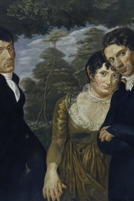 Bildbeschreibungen zu „Wir Drei“ Kopie nach Philipp Otto Runge  Von Julius von Ehren (1864-1944)  © Hamburger Kunsthalle / bpk  Foto: Elke Walford