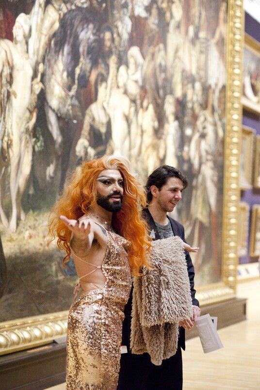 Dragführung Hamburger Kunsthalle, Lady Sasha, Foto. Vera Drebusch