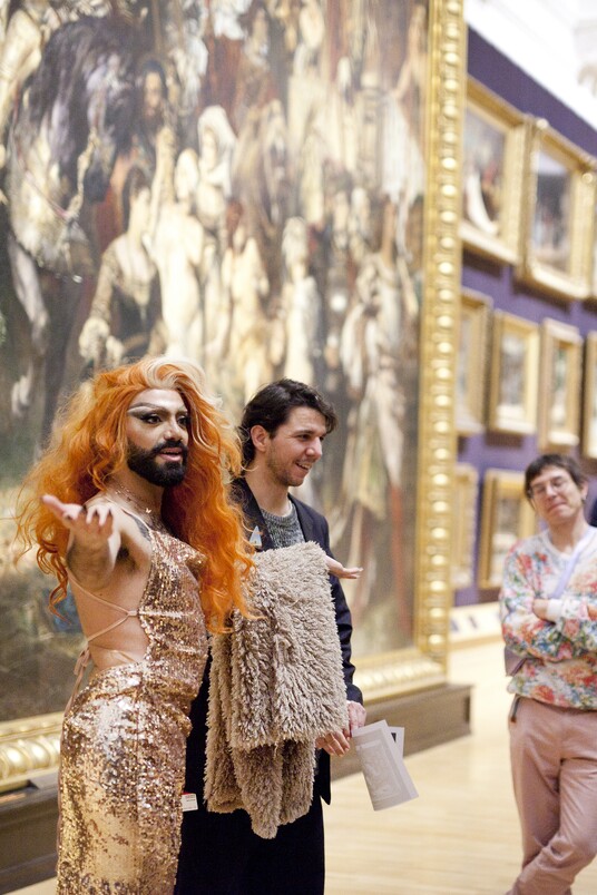 Dragführung mit Lady Sasha, Hamburger Kunsthalle, Foto: Vera Drebusch