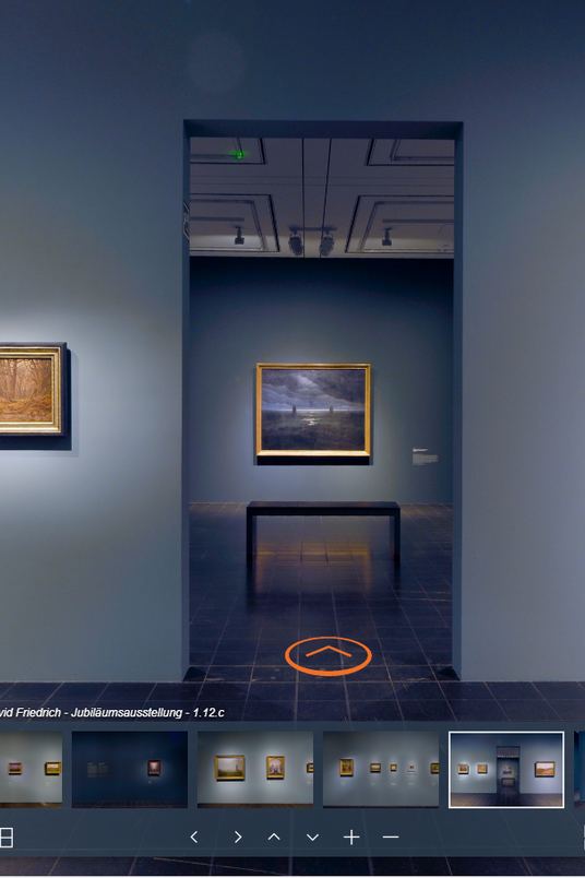 360° Rungsng Caspar David Friedrich Ausstellung. Kunst  für eine neue Zeit