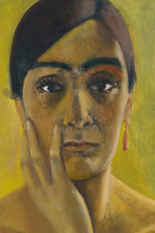 Anita Rée (1885–1933) Selbstbildnis, 1930 Öl auf Leinwand, 65,3 x 60,5 cm, Ausschnitt © Hamburger Kunsthalle / bpk  Foto: Elke Walford