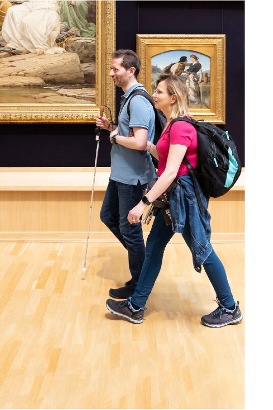 Sehbehinderung und Blindheit im Museum, Hamburger Kunsthalle, Foto: Vera Drebusch