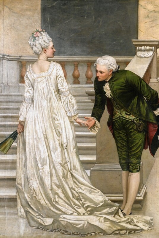 Valentine Cameron Prinsep (1836 -1904), Auf Wiedersehen, bis 1876, Öl auf Leinwand, ehemaliger Bestand Hamburger Kunsthalle