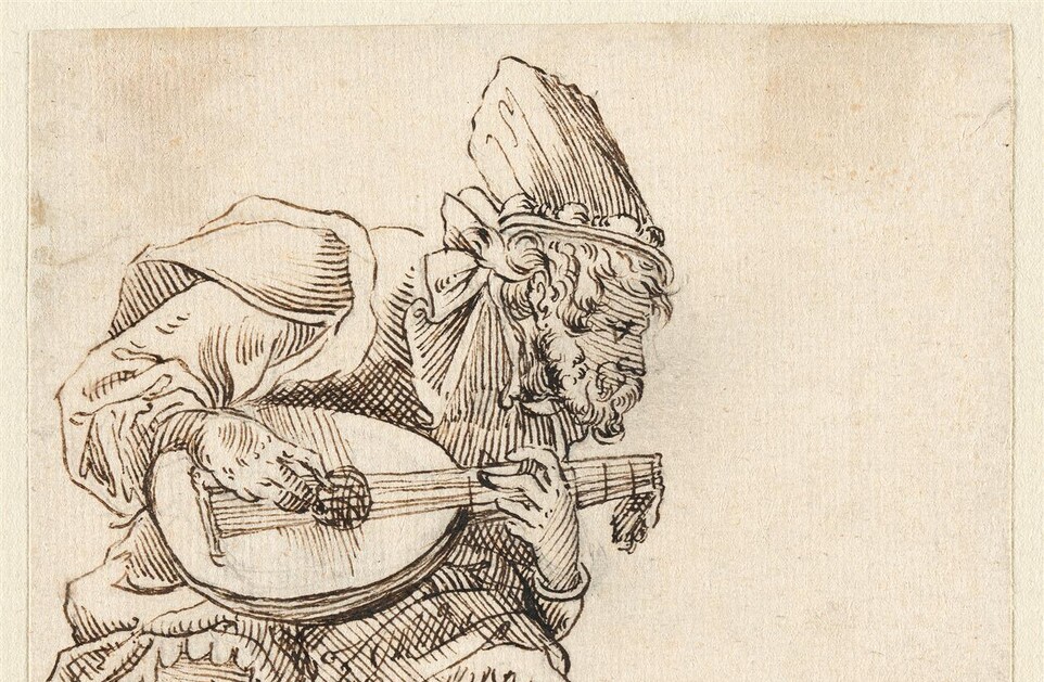 Johann Septimius von Joerger (1594/96–1662/72) Sitzender Mandolinenspieler, um 1642 © Hamburger Kunsthalle/bpk Foto: Christoph Irrgang