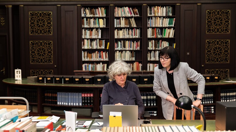 Bibliothek der Hamburger Kunsthalle, Foto: Fred Dott