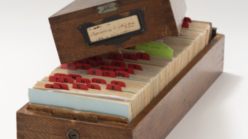  Kartothek der abgegangenen und getauschten Bilder (Ausschnitt), © Christoph Irrgang, Hamburger Kunsthalle. 