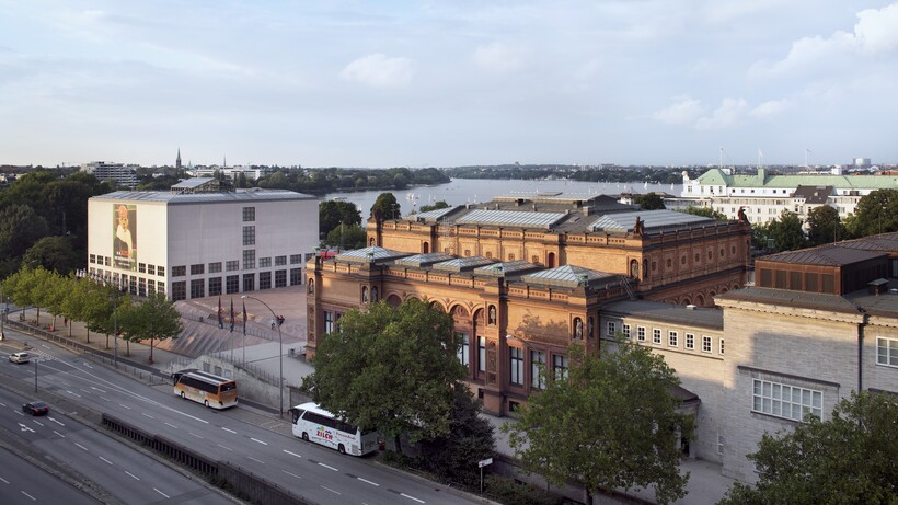 Hamburger Kunsthalle, Blick vom Glockengießerwall, Foto: Henning Rogge