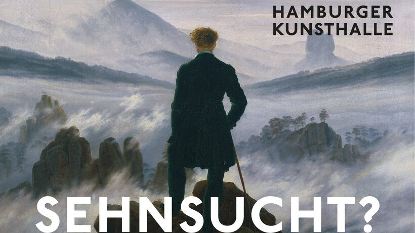 Caspar David Friedrich, Wanderer über dem Nebelmeer, um 1817, Dauerleihgabe der Stiftung Hamburger Kunstsammlungen, Foto: Elke Walford