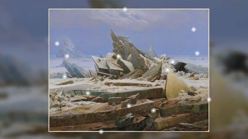 Megapixelbild Das Eismeer, Caspar David Friedrich