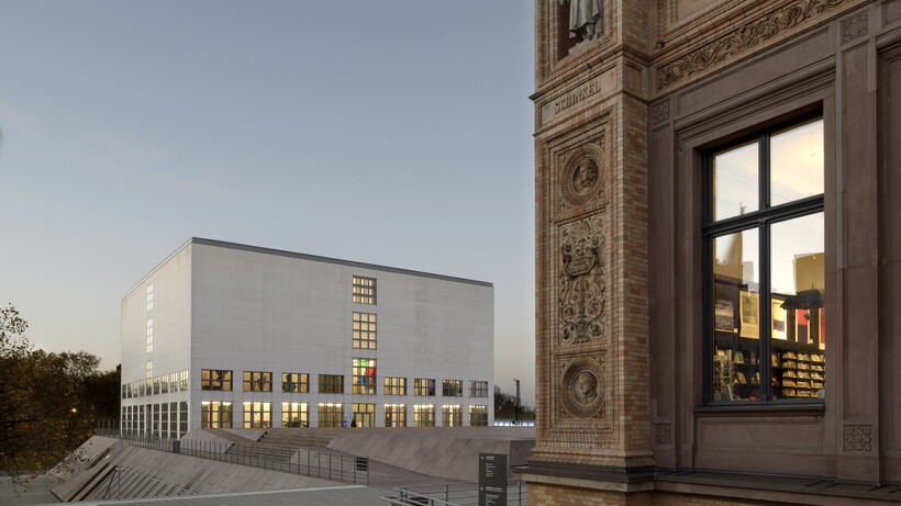 Galerie der Gegenwart (links) und Gründungsbau der Hamburger Kunsthalle (rechts), Foto: Hagen Stier