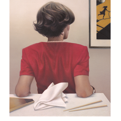 Almut Heise (*1944), Rückenansicht, 1999-2000, Öl auf Leinwand, 80 x 65 cm, Hamburger Kunsthalle, Schenkung der Künstlerin 2024