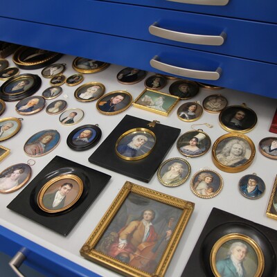 Blick auf einen Teil der Miniaturen der Hamburger Kunsthalle, Foto: Sabine Zorn